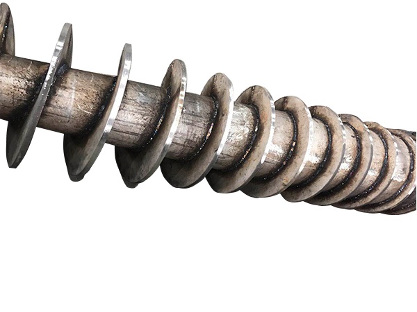 Conical screw conveyor shaft
